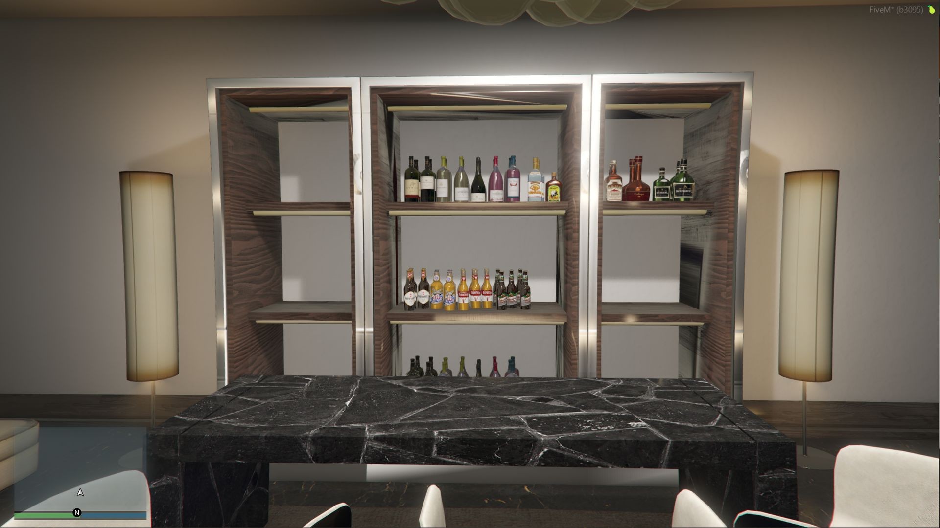 FiveM MLO penthouse grand piano lounge dark interior