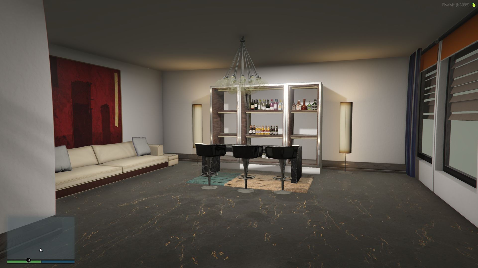 FiveM MLO penthouse master bedroom suite concrete walls
