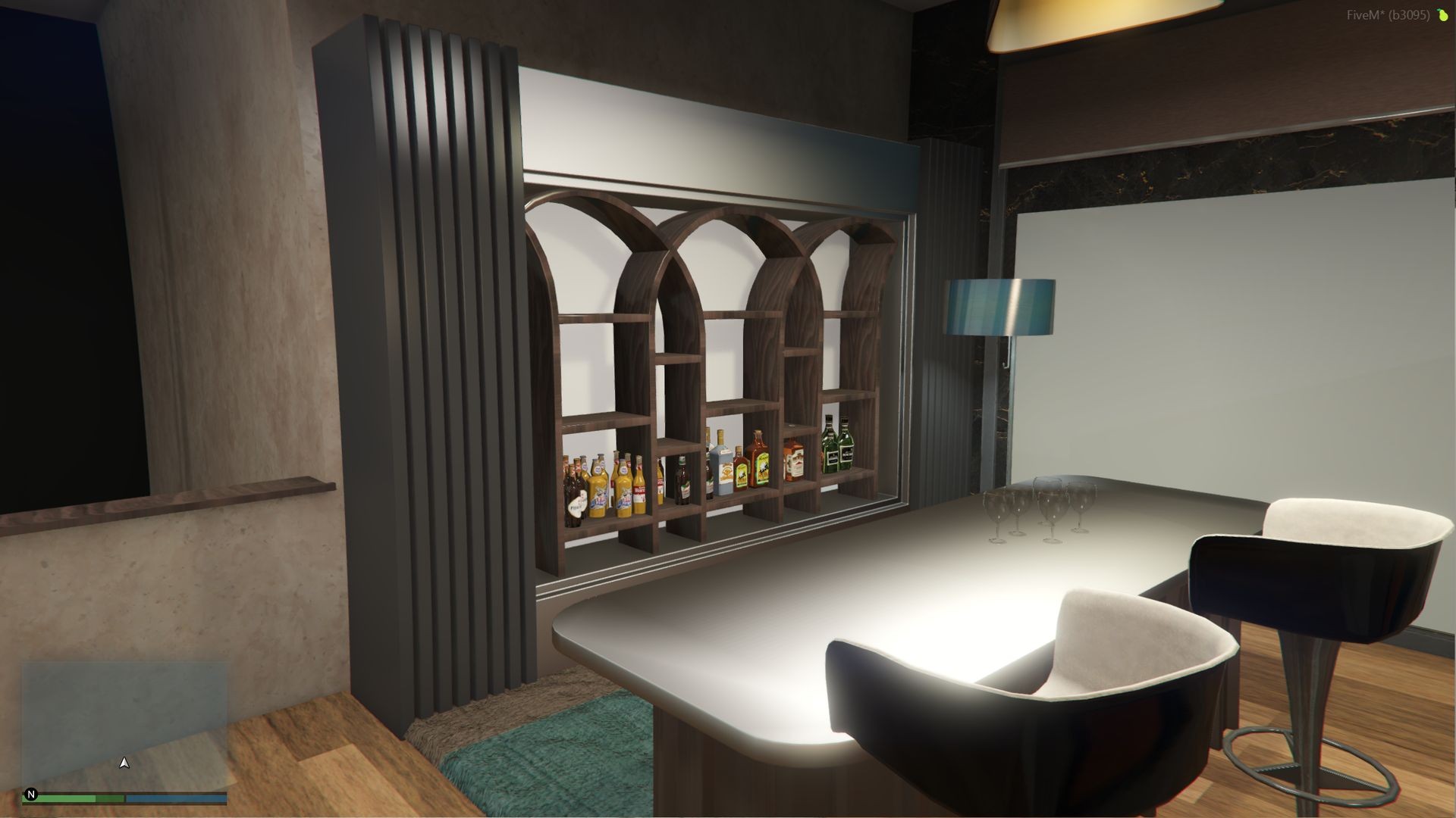 FiveM MLO penthouse spiral staircase modern interior