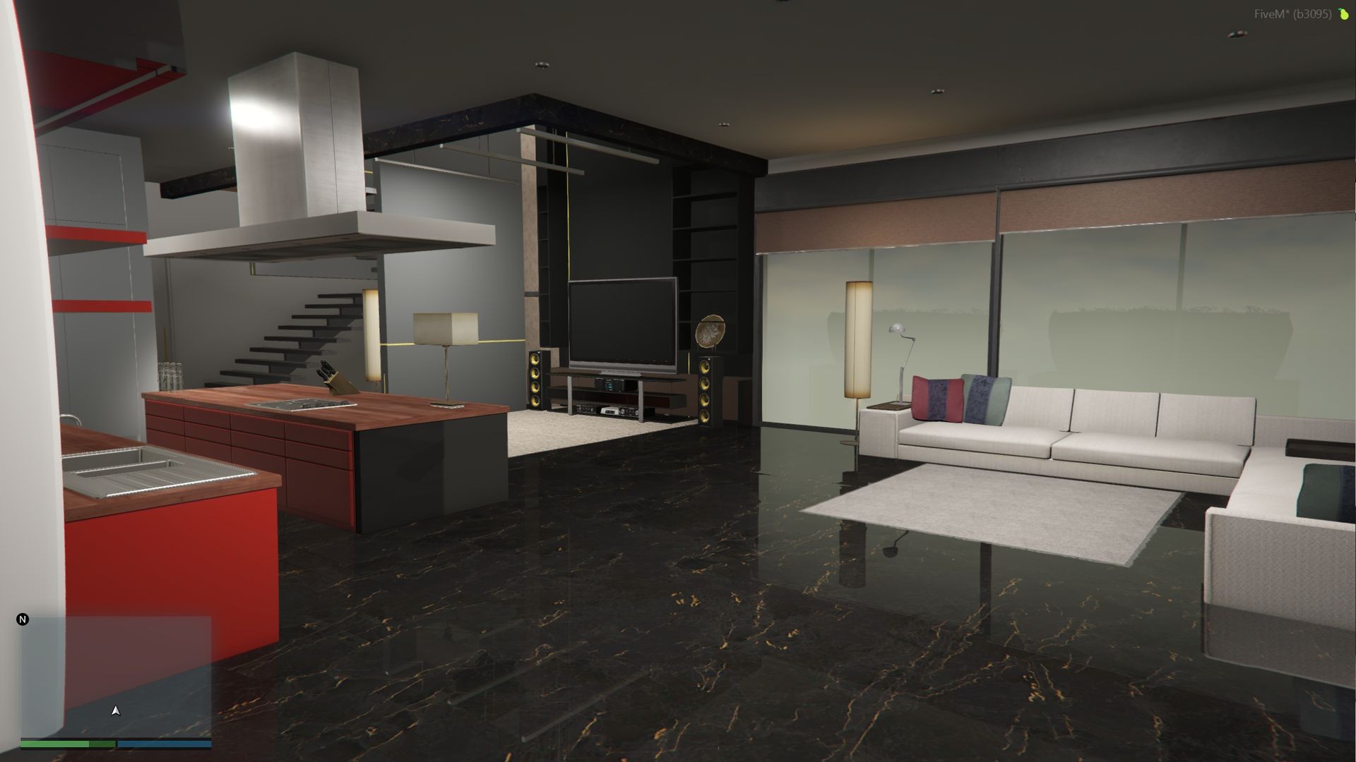 FiveM MLO modern penthouse spiral staircase interior vol 4