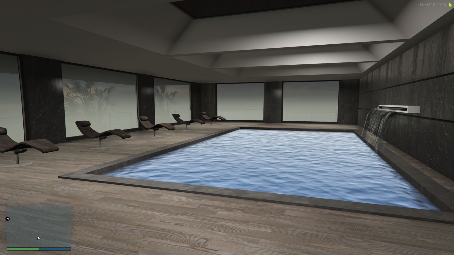 FiveM MLO luxury apartment living area moody lighting