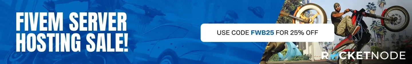 RocketNode hosting — use code FWB25 for 25% off