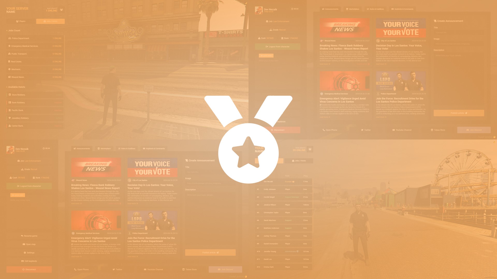 fivem Scoreboard & Pause