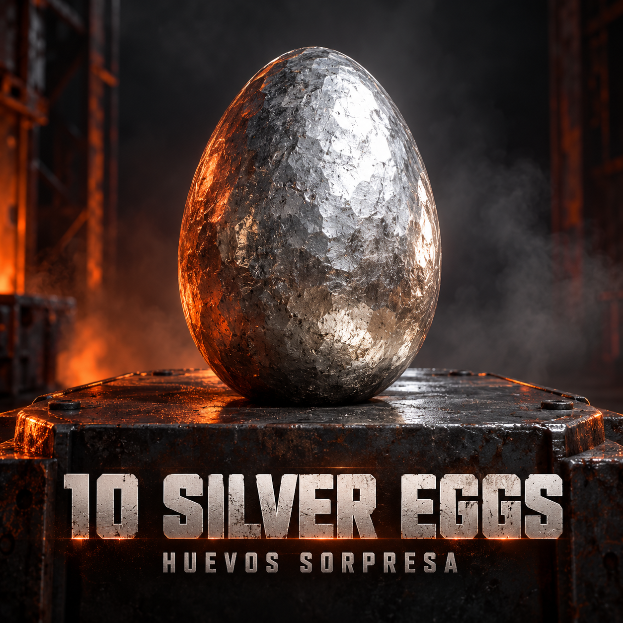 10 Silver Eggs
