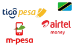 Tigo Pesa / M-Pesa / Airtel Money (Tanzanie) Tigo Pesa / M-Pesa / Airtel Money (Tanzanie)