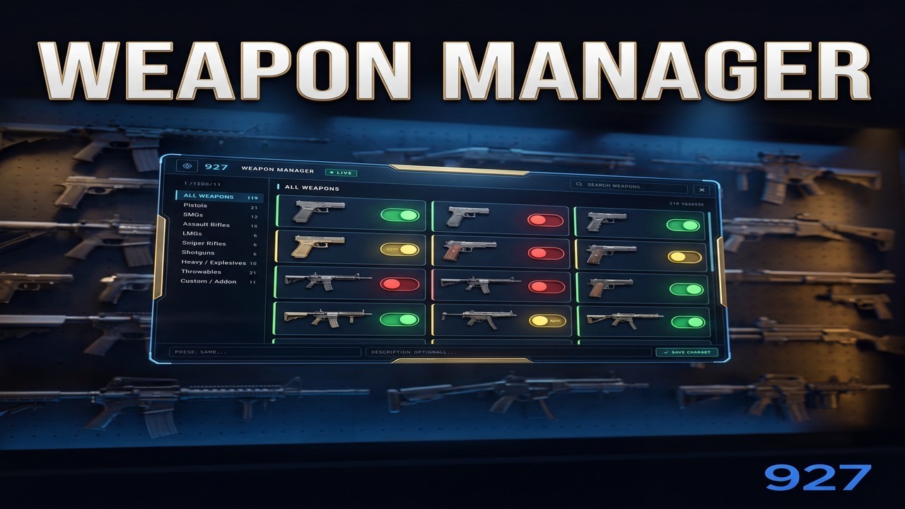 Weapon manager script preview