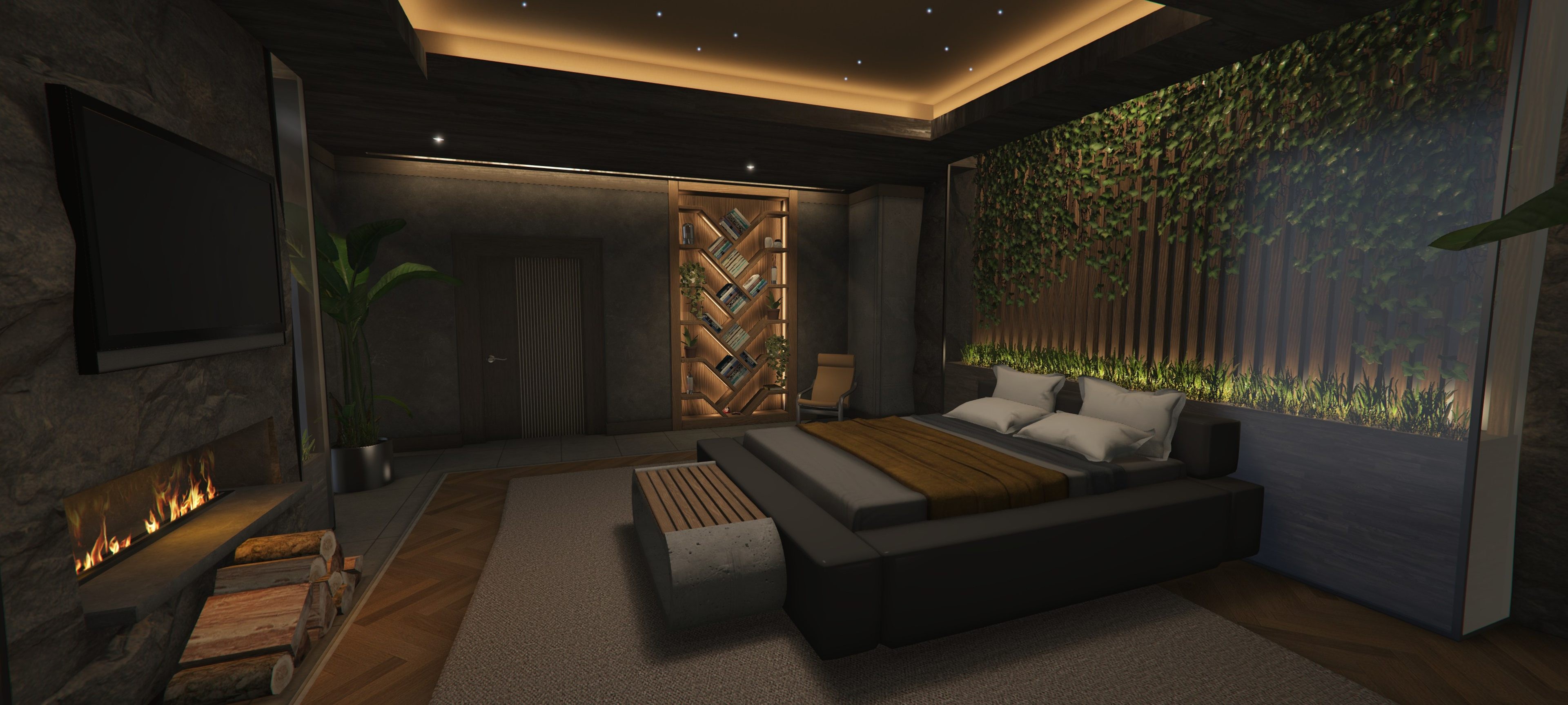 Peak Towers luxury suite living area