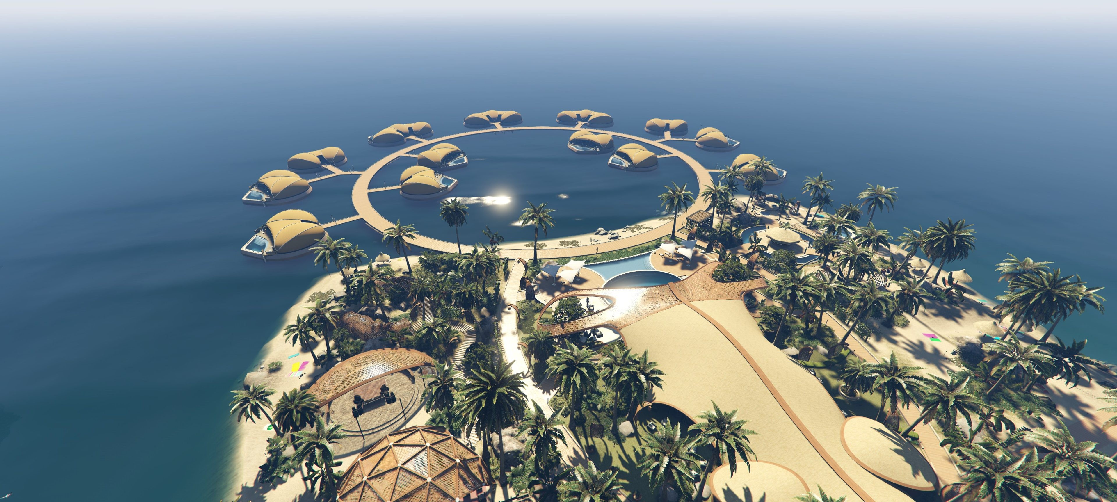 Pearl's Resort island and marina access
