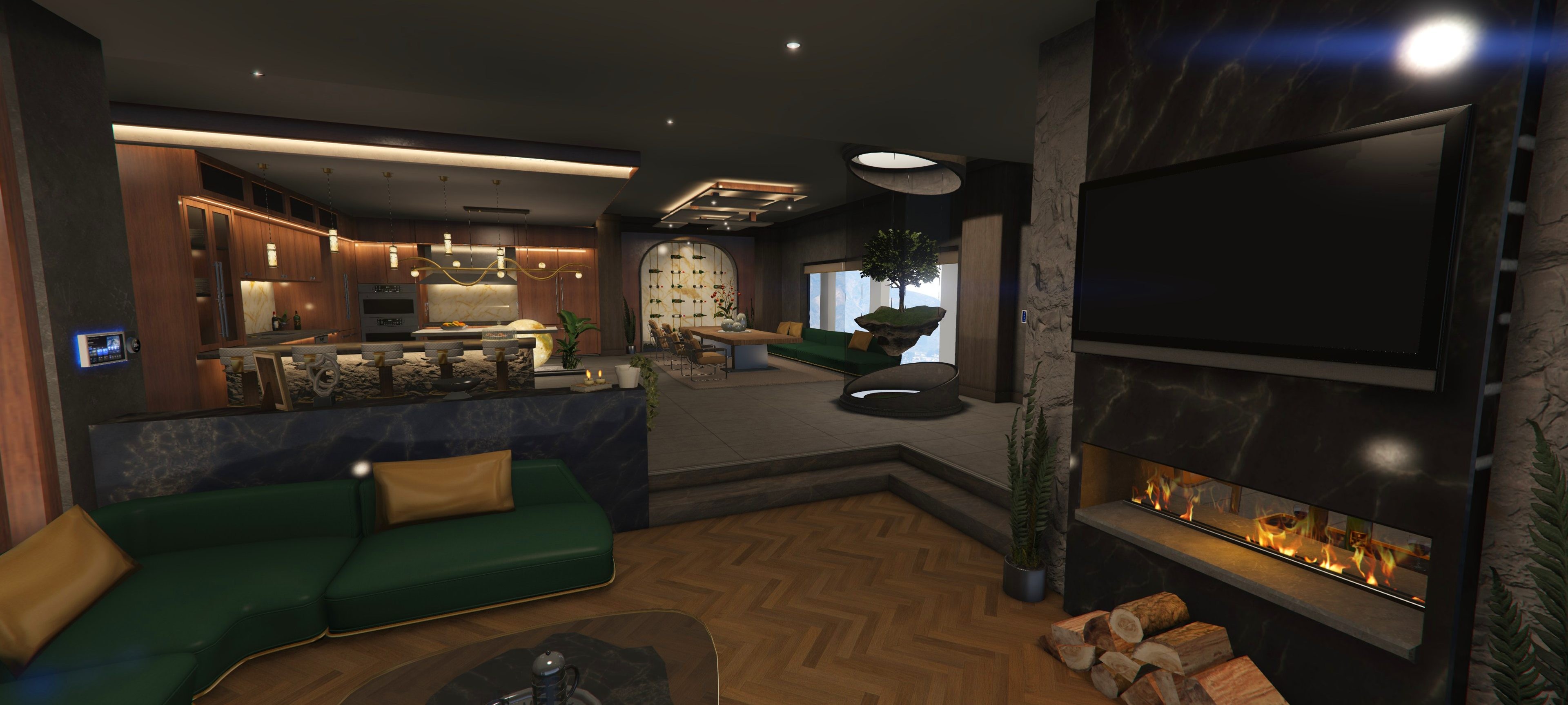 Peak Towers private lounge view