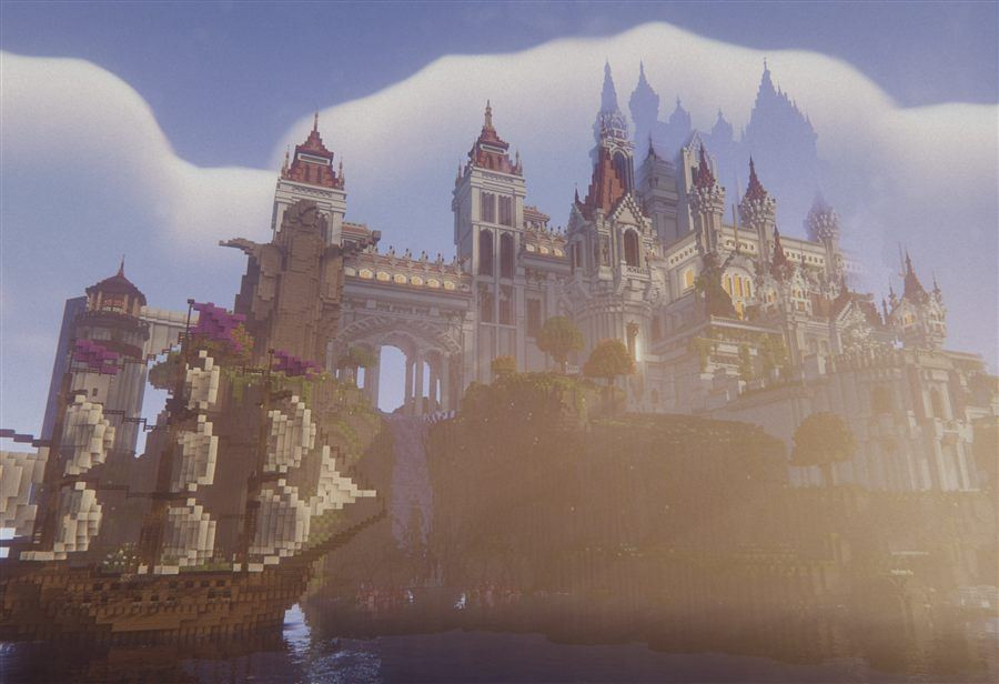 A castle on an island in the Tarnished Isles